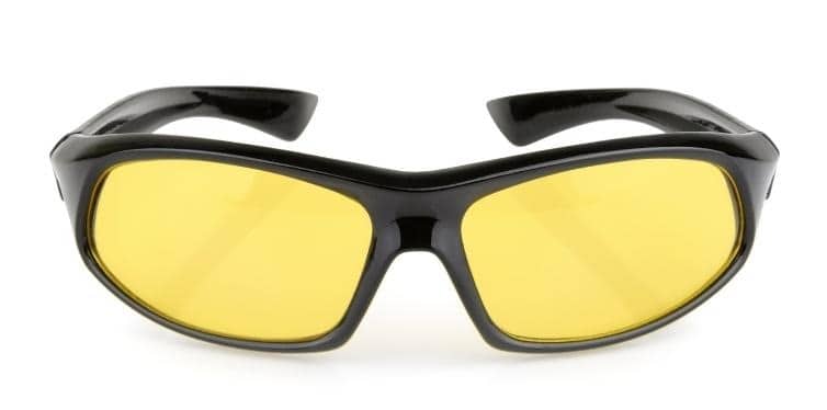 Yellow mirrored sailing sunglasses